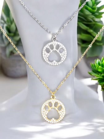 Paw Print Necklace