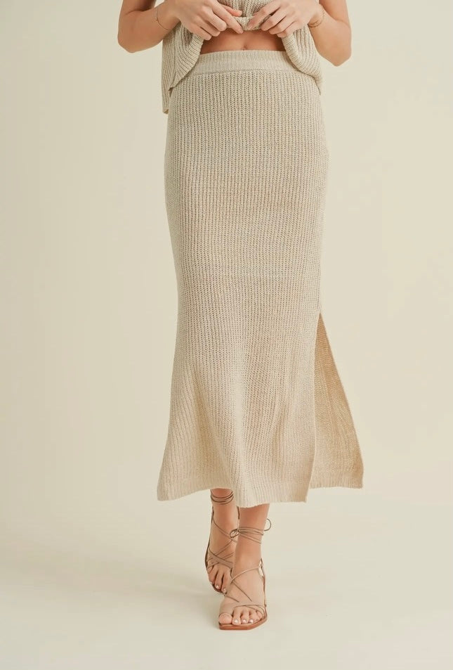 Miley Muse Knitted Midi Length Skirt