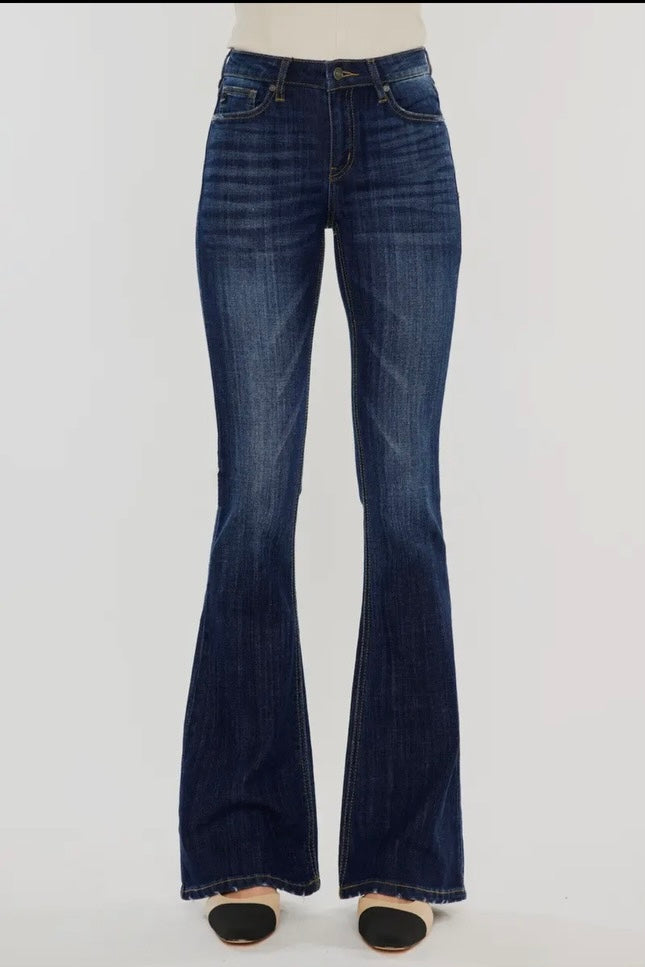 Kancan Mid Rise Flare Jeans