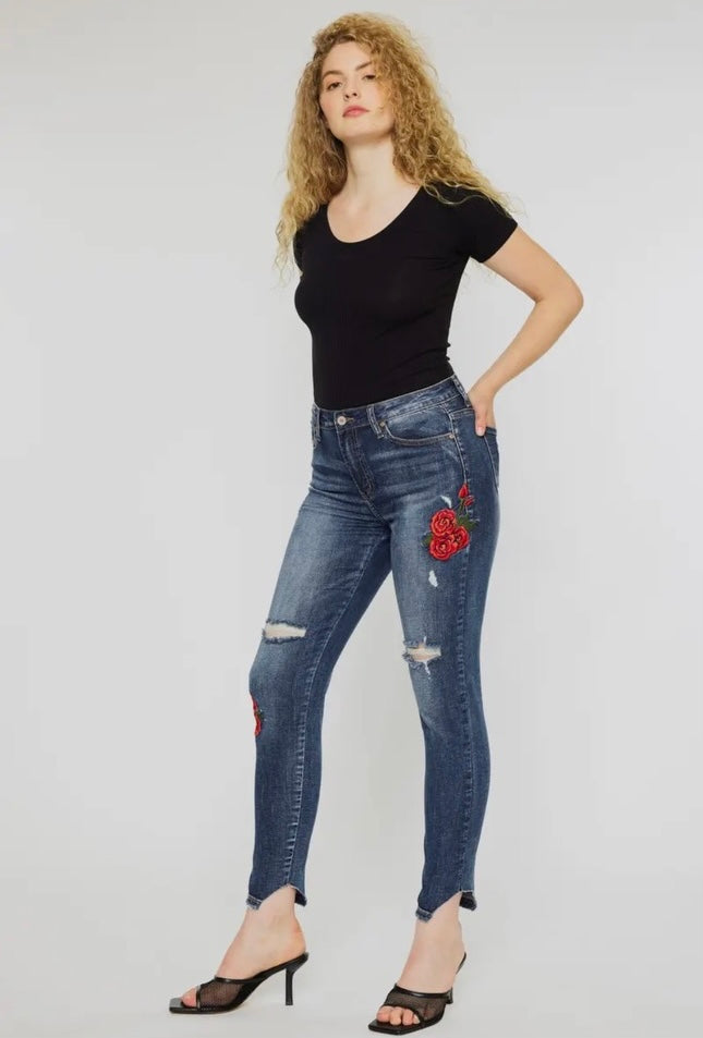 Kancan High Rise Ankle Skinny Jeans