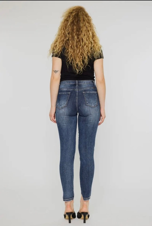 Kancan High Rise Ankle Skinny Jeans