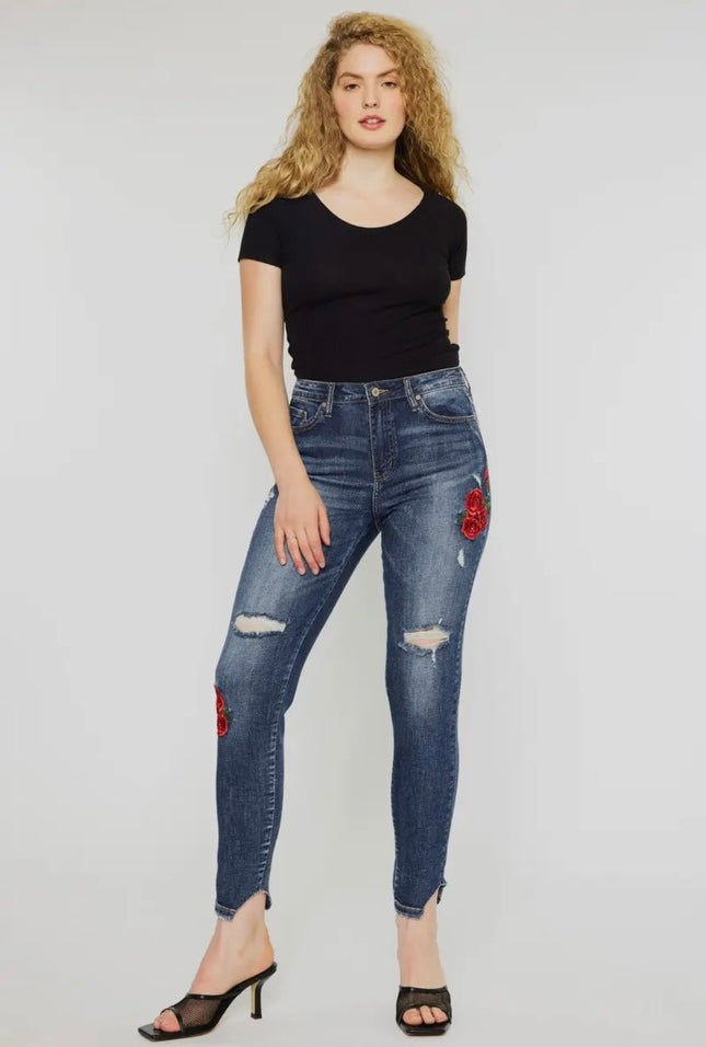 Kancan High Rise Ankle Skinny Jeans