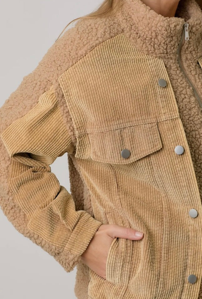 Corduroy/Sherpa Jacket